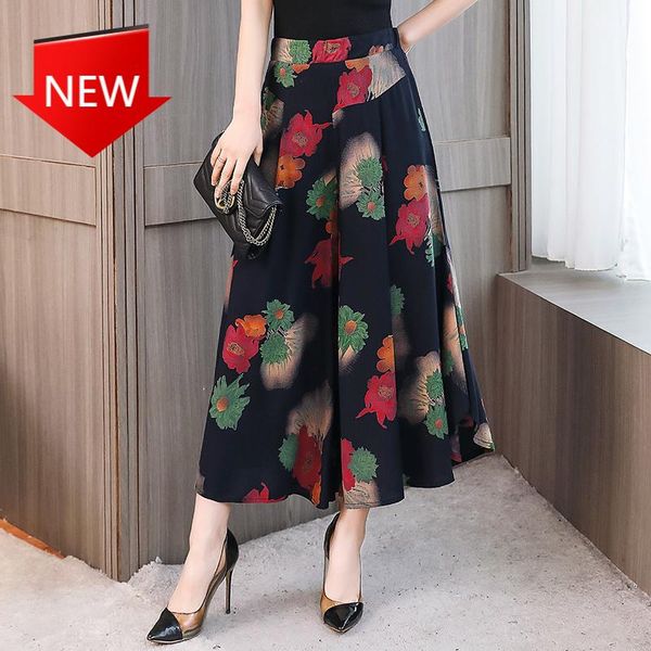 women's pants & capris cotton print wide leg women elastic waist skirt loose trousers summer plus size 4xl, Black;white
women's pants & capris cotton print wide leg women elastic waist skirt loose trousers summer plus size 4xl, Black;white