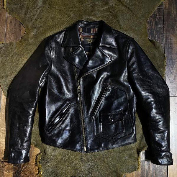 men's leather & faux yr.2021 quality 1.4mm core horsehide coat.black biker jacket.biker hard clothing
men's leather & faux yr.2021 quality 1.4mm core horsehide coat.black biker jacket.biker hard clothing