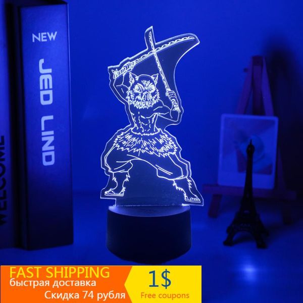 night lights 3d led light anime demon slayer kimetsu no yaiba for bedroom decor manga birthday gift inosuke hashibira lamp
night lights 3d led light anime demon slayer kimetsu no yaiba for bedroom decor manga birthday gift inosuke hashibira lamp