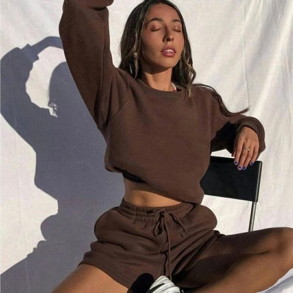 women's tracksuits two piece set women sweatshirts y2k tracksuit sets pullover casual jogger shorts suits brown apricot outfits, Gray
women's tracksuits two piece set women sweatshirts y2k tracksuit sets pullover casual jogger shorts suits brown apricot outfits, Gray