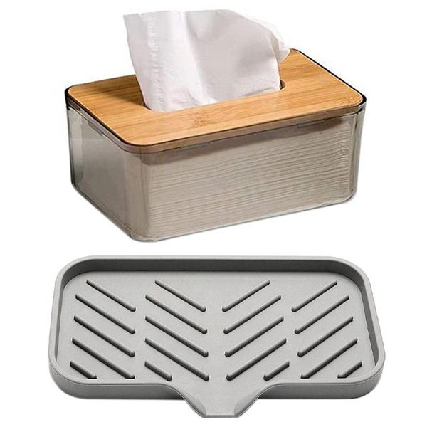 tissue boxes & napkins 1 pcs facial dispenser box with bamboo wood lid silicone kitchen soap tray, sink tray drain sponge rack
tissue boxes & napkins 1 pcs facial dispenser box with bamboo wood lid silicone kitchen soap tray, sink tray drain sponge rack