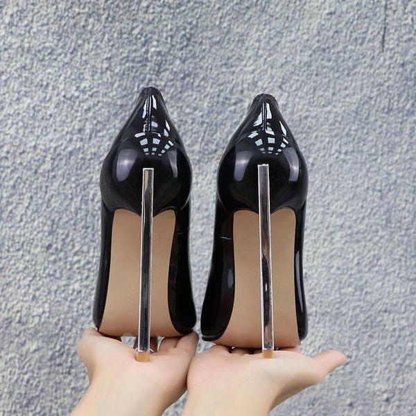 dress shoes spring pointed patent leather stiletto heels bridesmaid single banquet wild large size working women's shoe, Black
dress shoes spring pointed patent leather stiletto heels bridesmaid single banquet wild large size working women's shoe, Black