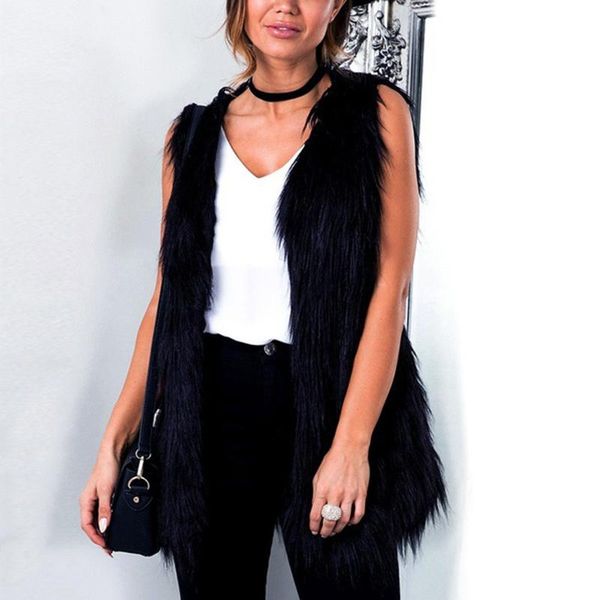 women's vests plus size women warm winter faux fur vest waistcoat lady office wear coat casual sleeveless jacket #928, Black;white
women's vests plus size women warm winter faux fur vest waistcoat lady office wear coat casual sleeveless jacket #928, Black;white