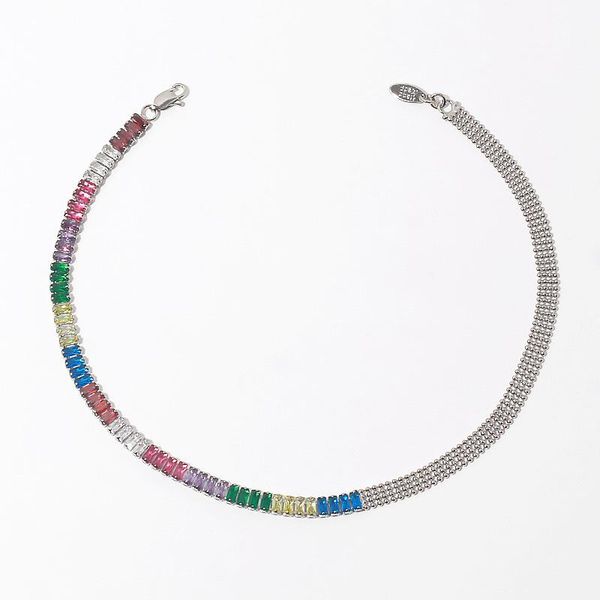 chokers european and american ins style summer rainbow personal influencer colorful zircon fashion necklace for women, Golden;silver
chokers european and american ins style summer rainbow personal influencer colorful zircon fashion necklace for women, Golden;silver