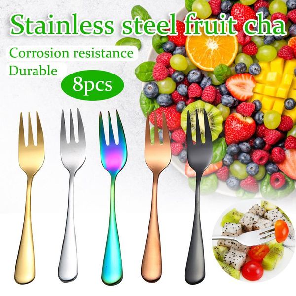 fork stainless steel colourful forks 8pc for fruit desserts ice cream cake forks for families restaurants high quality
fork stainless steel colourful forks 8pc for fruit desserts ice cream cake forks for families restaurants high quality