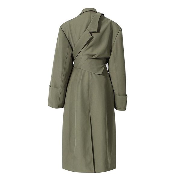 solid tunic minimalist jacket for women lapel long sleeve high waist vintage windbreaker female fashion new clothes, Black;brown
solid tunic minimalist jacket for women lapel long sleeve high waist vintage windbreaker female fashion new clothes, Black;brown