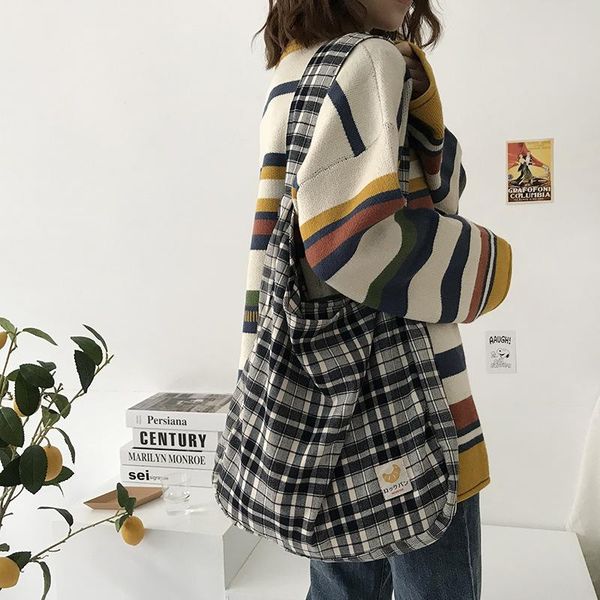 evening bags plaid women simple shoulder bag soft cloth fabric handbag large capacity cotton tote sanded canvas for pretty young girls
evening bags plaid women simple shoulder bag soft cloth fabric handbag large capacity cotton tote sanded canvas for pretty young girls
