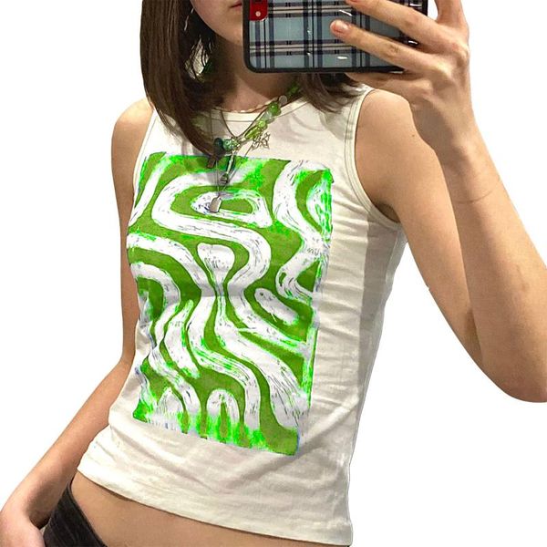 women's tanks & camis ladies summer sleeveless camisole, girls irregular stripe printing color matching round collar slim base shi, White
women's tanks & camis ladies summer sleeveless camisole, girls irregular stripe printing color matching round collar slim base shi, White