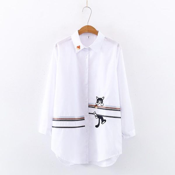 women embroidery long sleeve white shirt 2021 young students up turn down collar cute cartoon blouse feminina women's blouses & shirts
women embroidery long sleeve white shirt 2021 young students up turn down collar cute cartoon blouse feminina women's blouses & shirts