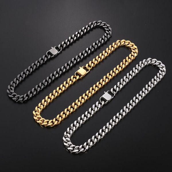 chokers neutral cuban collarbone necklace rock hip-hop cool for man women street dance trend motorcycle chain jewelry punk accessories, Golden;silver
chokers neutral cuban collarbone necklace rock hip-hop cool for man women street dance trend motorcycle chain jewelry punk accessories, Golden;silver