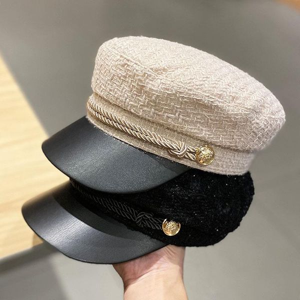 stingy brim hats style leather flat octagonal hat female autumn and winter korean fashion trendy wild beret british retro painter ha, Blue;gray
stingy brim hats style leather flat octagonal hat female autumn and winter korean fashion trendy wild beret british retro painter ha, Blue;gray