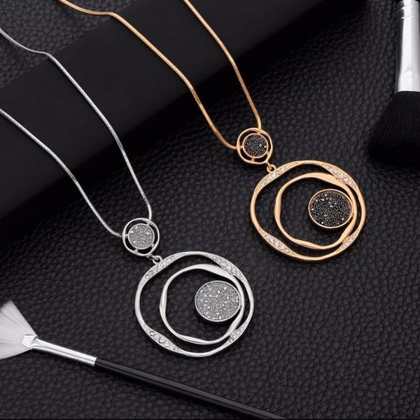 pendant necklaces luxus schwarz kristall anhnger halskette gold pullover kette groen kreis runde lange frauen schmuck zubehr, Silver
pendant necklaces luxus schwarz kristall anhnger halskette gold pullover kette groen kreis runde lange frauen schmuck zubehr, Silver