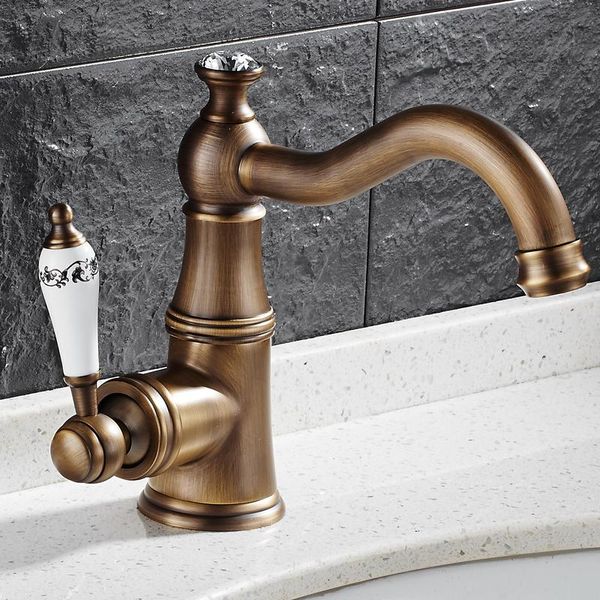 bathroom sink faucets basin faucet, single hole and cold water, black washbasin head, all copper imitation gold, golden silver
bathroom sink faucets basin faucet, single hole and cold water, black washbasin head, all copper imitation gold, golden silver