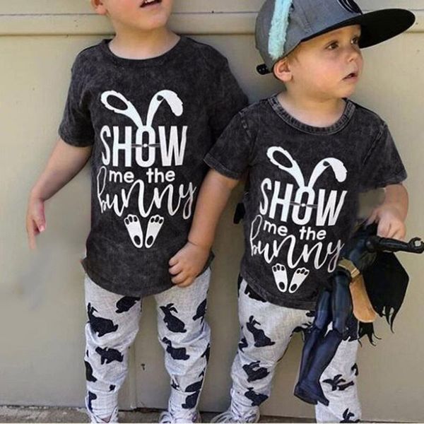 easter day clothes for kids baby girl boy cartoon letter print t shirt pant 2pc outfits chidren summer costumes clothing, White
easter day clothes for kids baby girl boy cartoon letter print t shirt pant 2pc outfits chidren summer costumes clothing, White
