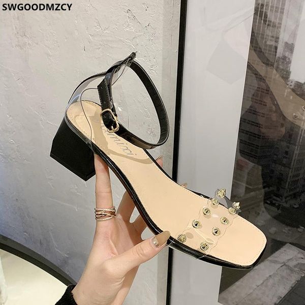 sandals pumps women shoes rivet ladies and square toe heels summer 2021 high transparent, Black
sandals pumps women shoes rivet ladies and square toe heels summer 2021 high transparent, Black