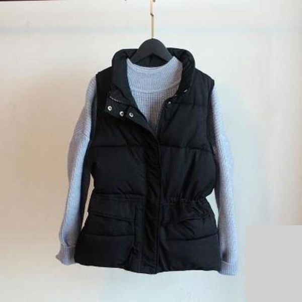 women's vests waistcoat solid short style vest for women cotton padded winter sleeveless jacket with zipper stand collar casual coats, Black;white
women's vests waistcoat solid short style vest for women cotton padded winter sleeveless jacket with zipper stand collar casual coats, Black;white