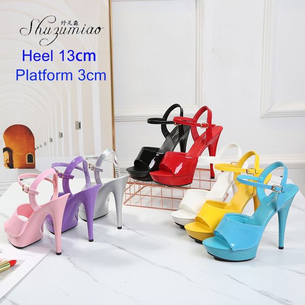 2021 new personalized pole dance high women's shoes party 13-17cm 4y4y, Black