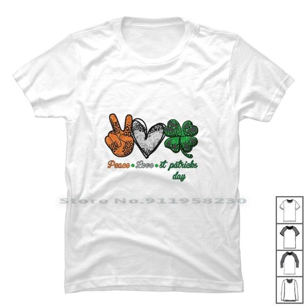 men's t-shirts peace love day t shirt 100% cotton irish roots boys shamrock patrick lovely trick music beer tri, White;black
men's t-shirts peace love day t shirt 100% cotton irish roots boys shamrock patrick lovely trick music beer tri, White;black
