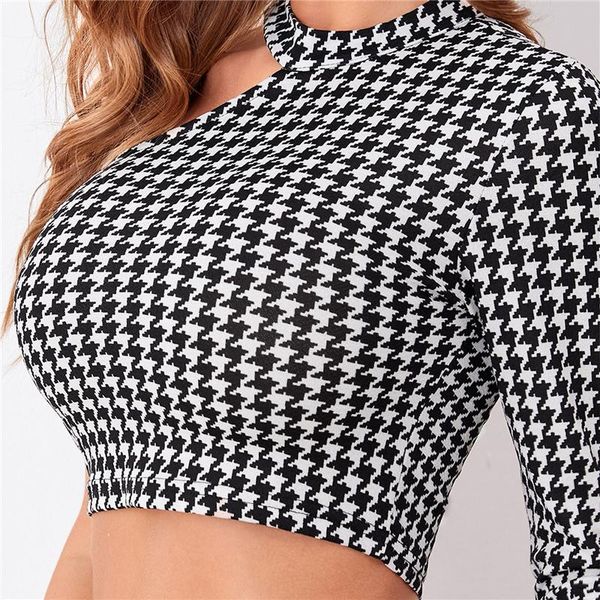 women's blouses & shirts 2021 spring autumn black and white plaid midriff-baring one shoulder pullovers long sleeve crop 20214
women's blouses & shirts 2021 spring autumn black and white plaid midriff-baring one shoulder pullovers long sleeve crop 20214