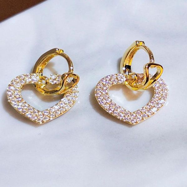 hoop & huggie milangirl romantic full heart love shape rhinestone crystal zircon earrings for women girls party bridal jewelry, Golden;silver
hoop & huggie milangirl romantic full heart love shape rhinestone crystal zircon earrings for women girls party bridal jewelry, Golden;silver