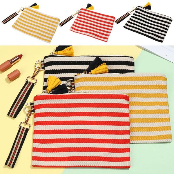 cosmetic bags & cases tassel gift travel portable korean canvas beauty case make up bag striped clutch wash
cosmetic bags & cases tassel gift travel portable korean canvas beauty case make up bag striped clutch wash