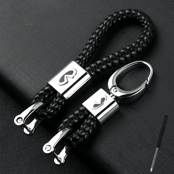 keychains 1 metal+leather woven car keychain key chain couple auto gift for infiniti q50 fx35 q30 q70 qx70 gx7 fx g35 m37 accessories, Silver
keychains 1 metal+leather woven car keychain key chain couple auto gift for infiniti q50 fx35 q30 q70 qx70 gx7 fx g35 m37 accessories, Silver