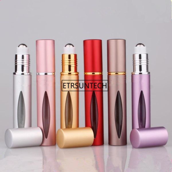 storage bottles & jars 10ml roll on bottle with stainless steel roller ball aluminum refillable perfume glass essential oil vials f1936
storage bottles & jars 10ml roll on bottle with stainless steel roller ball aluminum refillable perfume glass essential oil vials f1936