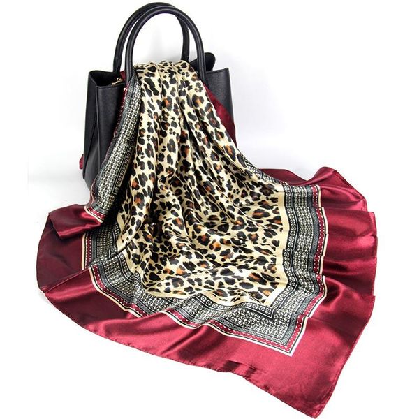 scarves winter silk 90cm square scarf for women leopard print hair luxury satin designer mask headwraps big fashion, Blue;gray
scarves winter silk 90cm square scarf for women leopard print hair luxury satin designer mask headwraps big fashion, Blue;gray