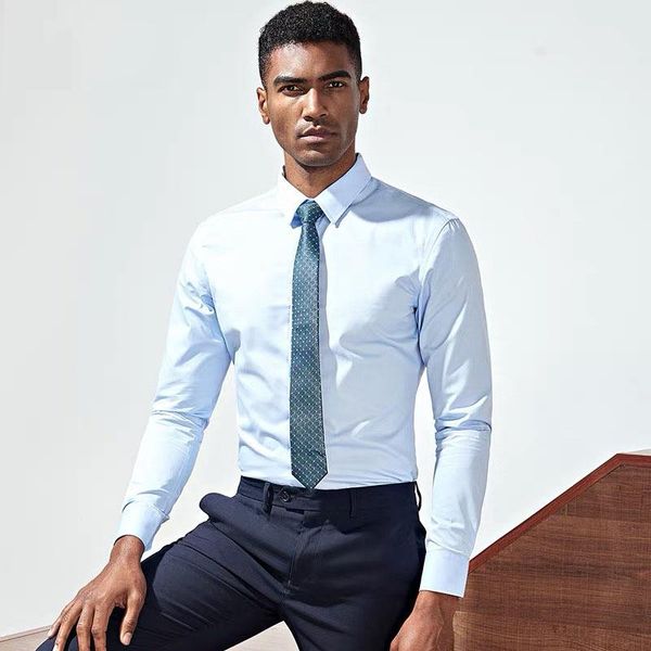 men's casual shirts 2021 twill solid long sleeve business men dress, White;black
men's casual shirts 2021 twill solid long sleeve business men dress, White;black