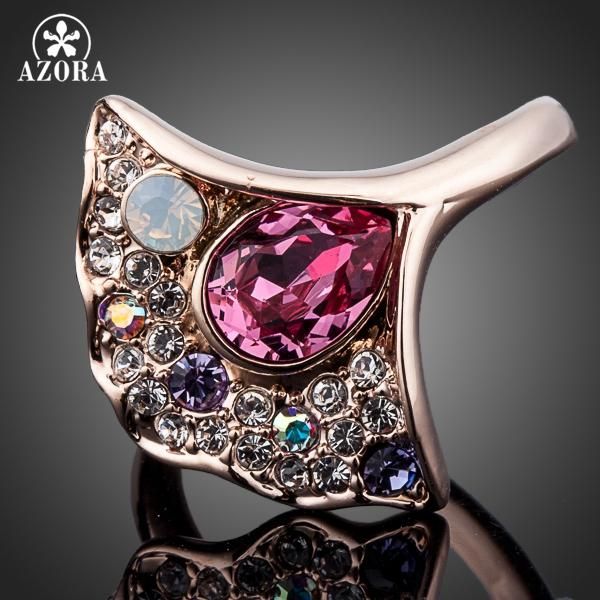 cluster rings azora unique design rose gold color austrian crystal multicolour flower ring tr0099, Golden;silver
cluster rings azora unique design rose gold color austrian crystal multicolour flower ring tr0099, Golden;silver