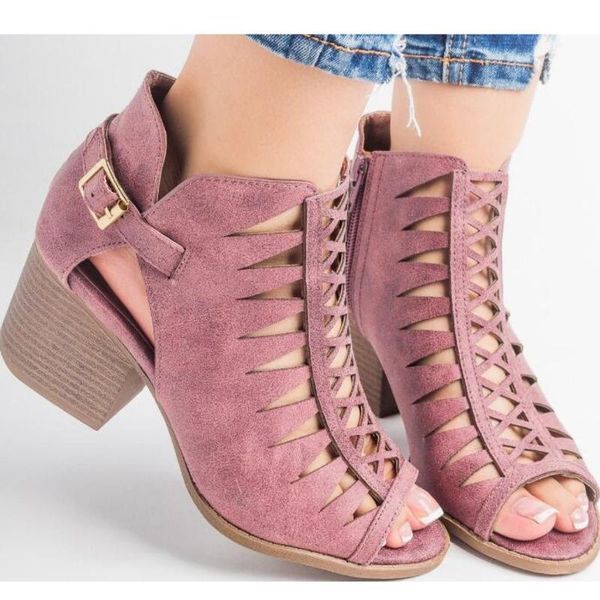 women fashion summer shoes 2021 black casual thick heel zipper sandals ladies hollow out fish's mouth female big size 43
women fashion summer shoes 2021 black casual thick heel zipper sandals ladies hollow out fish's mouth female big size 43