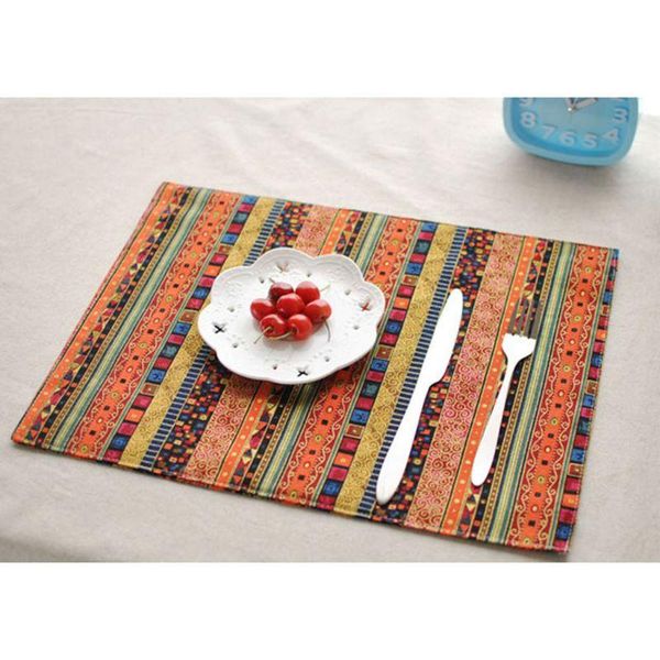 table cloth 781f ethnic style distinctive cotton linen mat colored geometric stripes two-layer rectangle non-slip insulation placemat
table cloth 781f ethnic style distinctive cotton linen mat colored geometric stripes two-layer rectangle non-slip insulation placemat