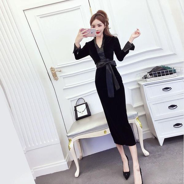casual dresses 2021 women autumn winter vintage dress female lace up v-neck patchwork long sleeve lady solid split vestidos g196, Black;gray
casual dresses 2021 women autumn winter vintage dress female lace up v-neck patchwork long sleeve lady solid split vestidos g196, Black;gray