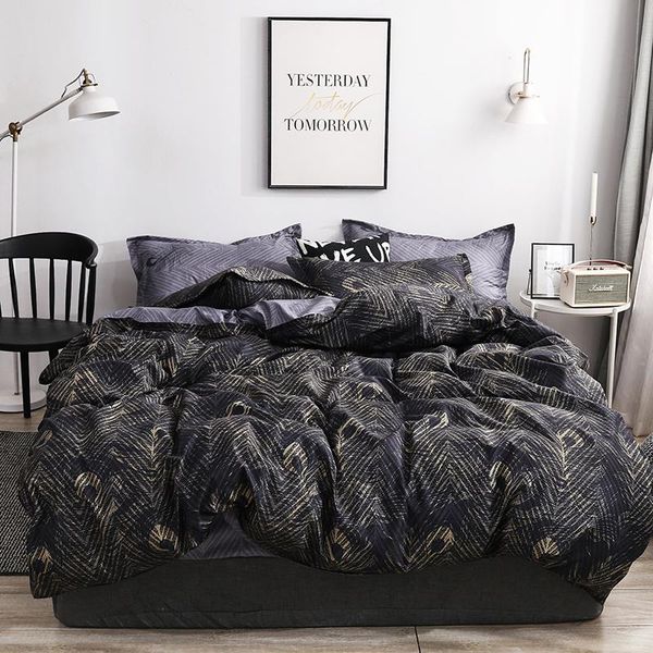bedding sets black and white color bed linens marble reactive printed duvet cover set for home bedclothes sheet
bedding sets black and white color bed linens marble reactive printed duvet cover set for home bedclothes sheet