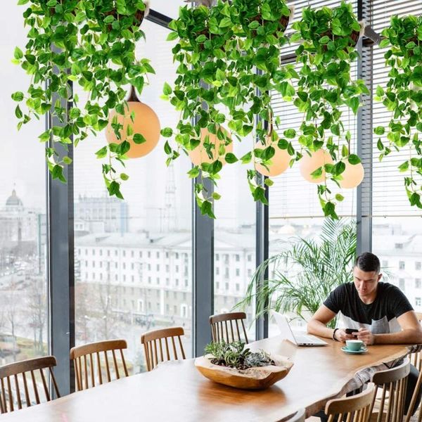 artificial fake hanging vine plant fake ivy leaves garland home garden wall wedding decoration green
artificial fake hanging vine plant fake ivy leaves garland home garden wall wedding decoration green