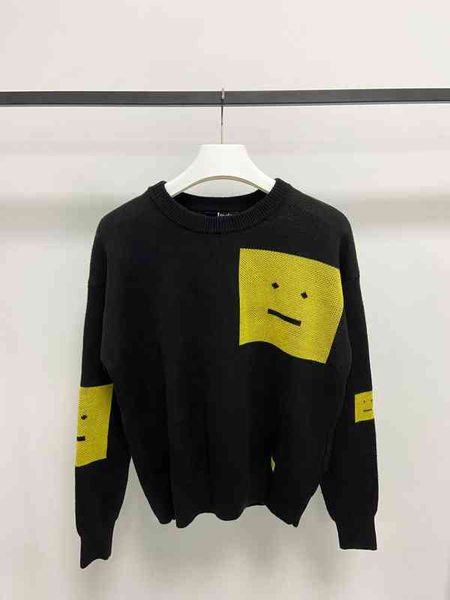 new spring acne swedish minority ac2021 autumn winter round neck pullover loose black smiling face sweater oversize sweater women's fas, White;black
new spring acne swedish minority ac2021 autumn winter round neck pullover loose black smiling face sweater oversize sweater women's fas, White;black
