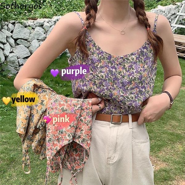 spaghetti straps floral printed womens tank street wear casual student vintage loose elegant chic slim, White
spaghetti straps floral printed womens tank street wear casual student vintage loose elegant chic slim, White