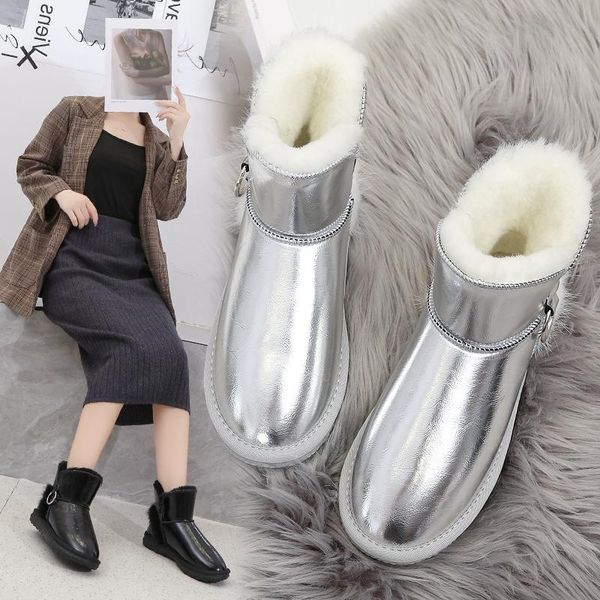 boots fashion women natural sheep fur lined winter snow real leather casual warm shoes waterproof flats with zipper black
boots fashion women natural sheep fur lined winter snow real leather casual warm shoes waterproof flats with zipper black