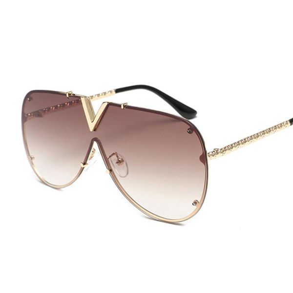 sunglasses oversized men women brand designer gradient sun glasses metal goggle fashion shade eyewear uv400, White;black
sunglasses oversized men women brand designer gradient sun glasses metal goggle fashion shade eyewear uv400, White;black