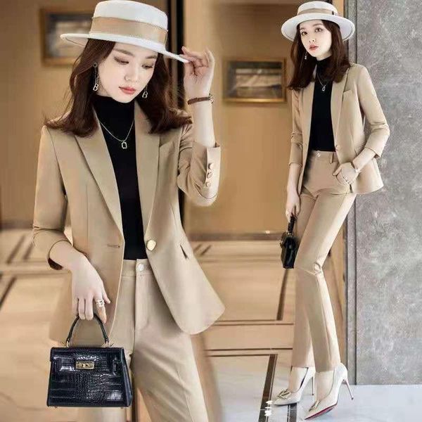 women's two piece pants women spring autumn set long sleeve blazers high waisted pencil suit office lady outfits y229, White
women's two piece pants women spring autumn set long sleeve blazers high waisted pencil suit office lady outfits y229, White