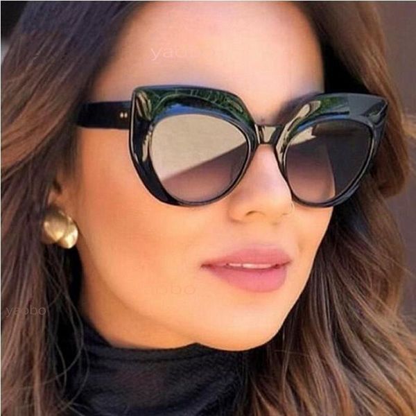 sunglasses 2021 cat eye designer gradient women transparent fashion rays italian sun glasses, White;black
sunglasses 2021 cat eye designer gradient women transparent fashion rays italian sun glasses, White;black
