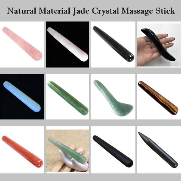 massage gun natural rose quartz jade crystal healing wand face facial beauty health care thin dredge the meridian massager
massage gun natural rose quartz jade crystal healing wand face facial beauty health care thin dredge the meridian massager
