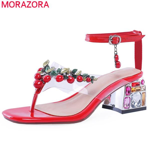 dress shoes morazora 2021 plus size 46 women sandals genuine leather bead party wedding woman summer square heels, Black
dress shoes morazora 2021 plus size 46 women sandals genuine leather bead party wedding woman summer square heels, Black