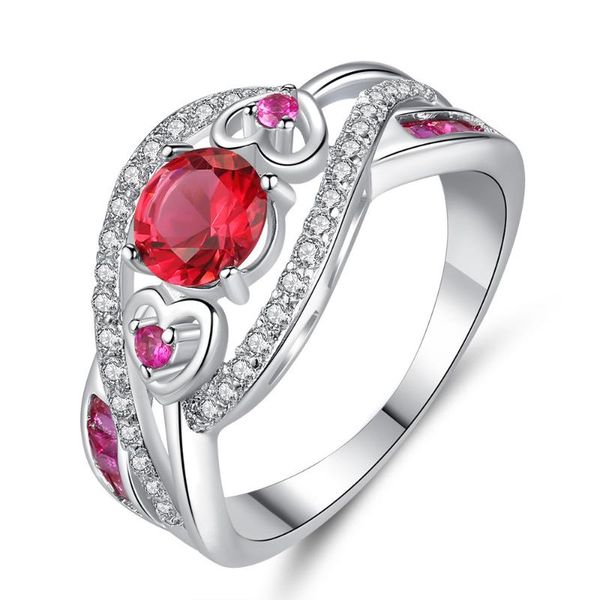 wedding rings luxury red zircon ring engagement heart shape big for women female jewelry wholesale girlfriends, Slivery;golden
wedding rings luxury red zircon ring engagement heart shape big for women female jewelry wholesale girlfriends, Slivery;golden