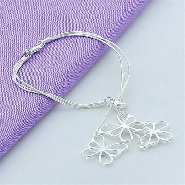 charm bracelets arrival 925 sliver fashion jewelry five butterfly snake chain bracelet for women &girls romantic wedding daily party gift, Golden;silver
charm bracelets arrival 925 sliver fashion jewelry five butterfly snake chain bracelet for women &girls romantic wedding daily party gift, Golden;silver