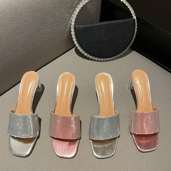 slippers fashion brand women thin high heel peep toe slides diamond embossing outdoor casual sandal shoes ladies flip flops, Black
slippers fashion brand women thin high heel peep toe slides diamond embossing outdoor casual sandal shoes ladies flip flops, Black