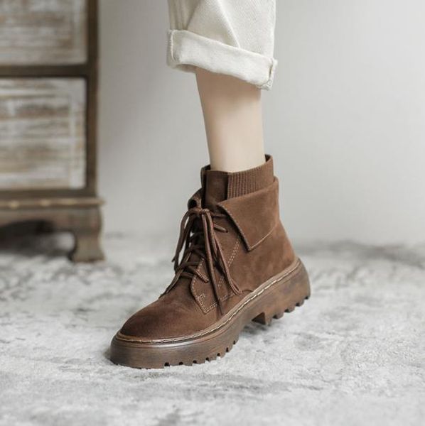 boots short 2021 brown lace-up thick-soled female winter plus velvet wild ins net red thin, Black
boots short 2021 brown lace-up thick-soled female winter plus velvet wild ins net red thin, Black