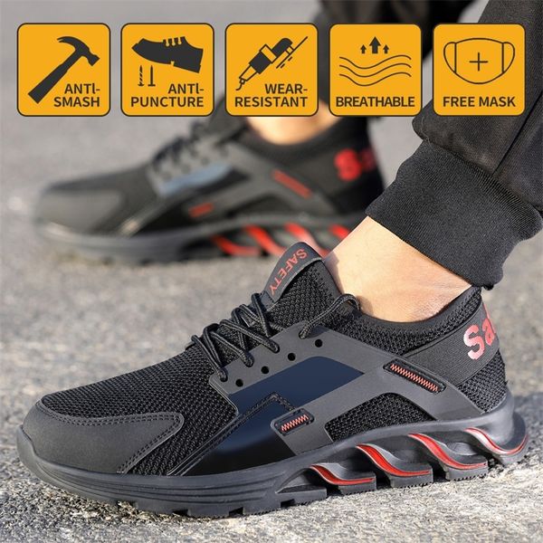 men work safety shoes lightweight nail penetration resistance flexibility steel toecap anti-smashing outdoor wearable 210315, Black;brown
men work safety shoes lightweight nail penetration resistance flexibility steel toecap anti-smashing outdoor wearable 210315, Black;brown
