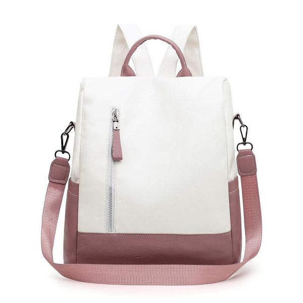 backpack style simple white women anti-theft backbag 2021 fashion girl school bag pu leather waterproof easy to clean
backpack style simple white women anti-theft backbag 2021 fashion girl school bag pu leather waterproof easy to clean