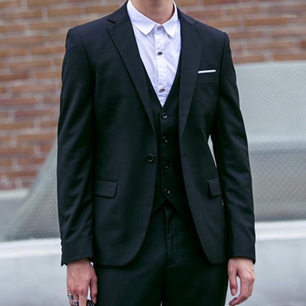 men's suits & blazers tailor made fashion one button black men suit slim fit groom tuxedo for wedding dress business office par, White;black
men's suits & blazers tailor made fashion one button black men suit slim fit groom tuxedo for wedding dress business office par, White;black